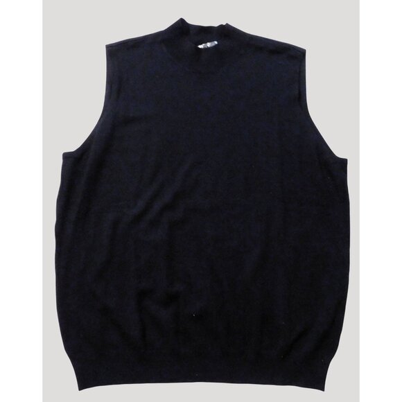 Worthington Mock Neck Sweater Womens XL Black Sleeveless Soft Knit New - Picture 4 of 6